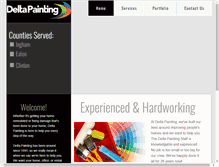 Tablet Screenshot of deltapaintingmi.com